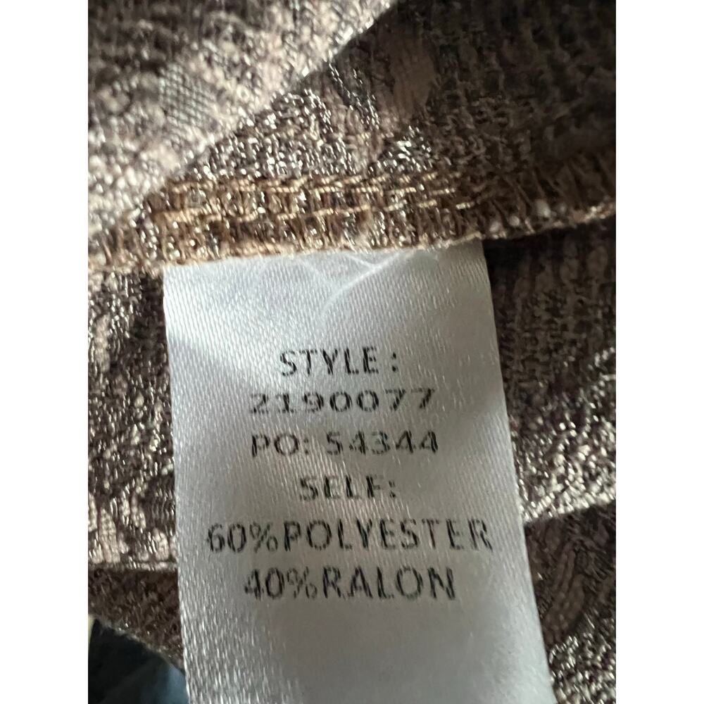 Anthropologie Gray/ Tan Midi Dress - Picture 6 of 7
